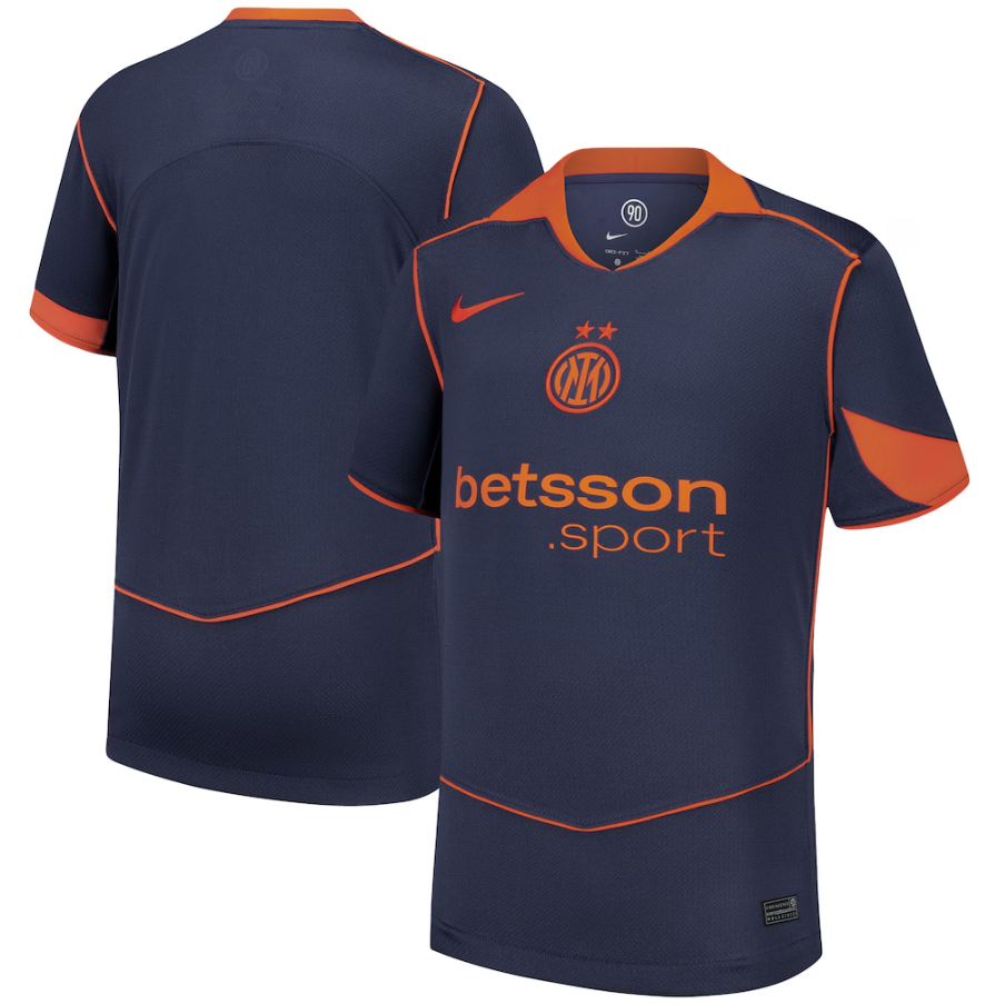 Nike Inter Milan 2025 - 26 Third Jersey - Thunder Blue/Safety Orange