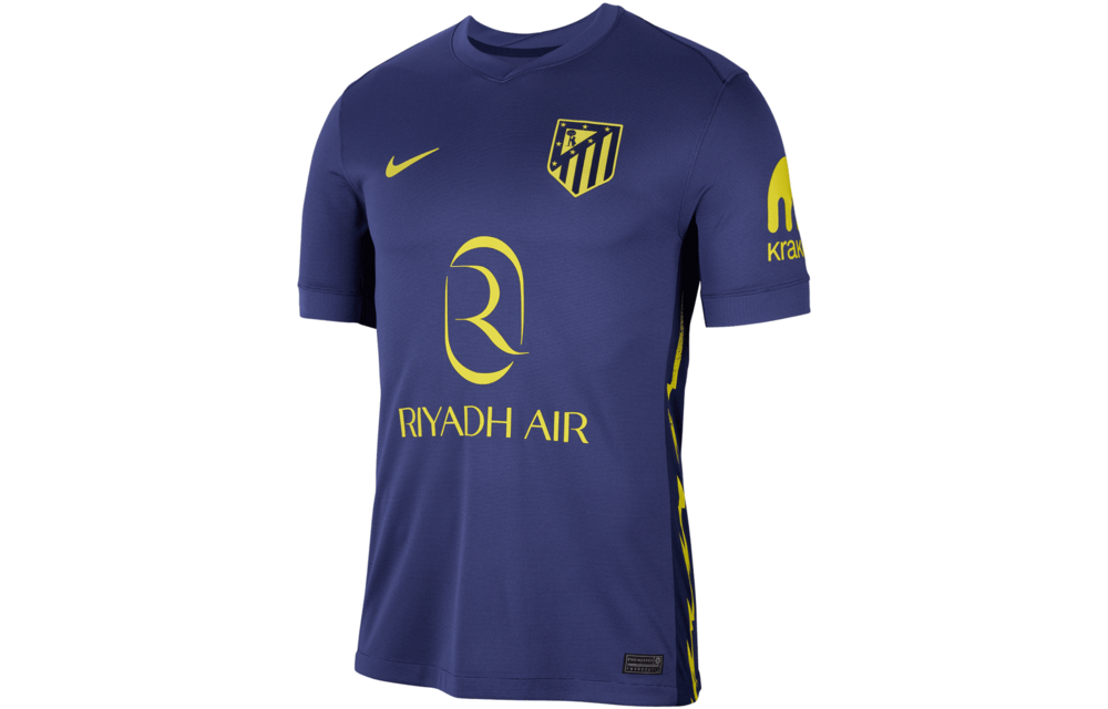 Nike Atletico Madrid 2025 - 26 Away Jersey - Binary Blue/Dark Purple Dust/Vibrant Yellow