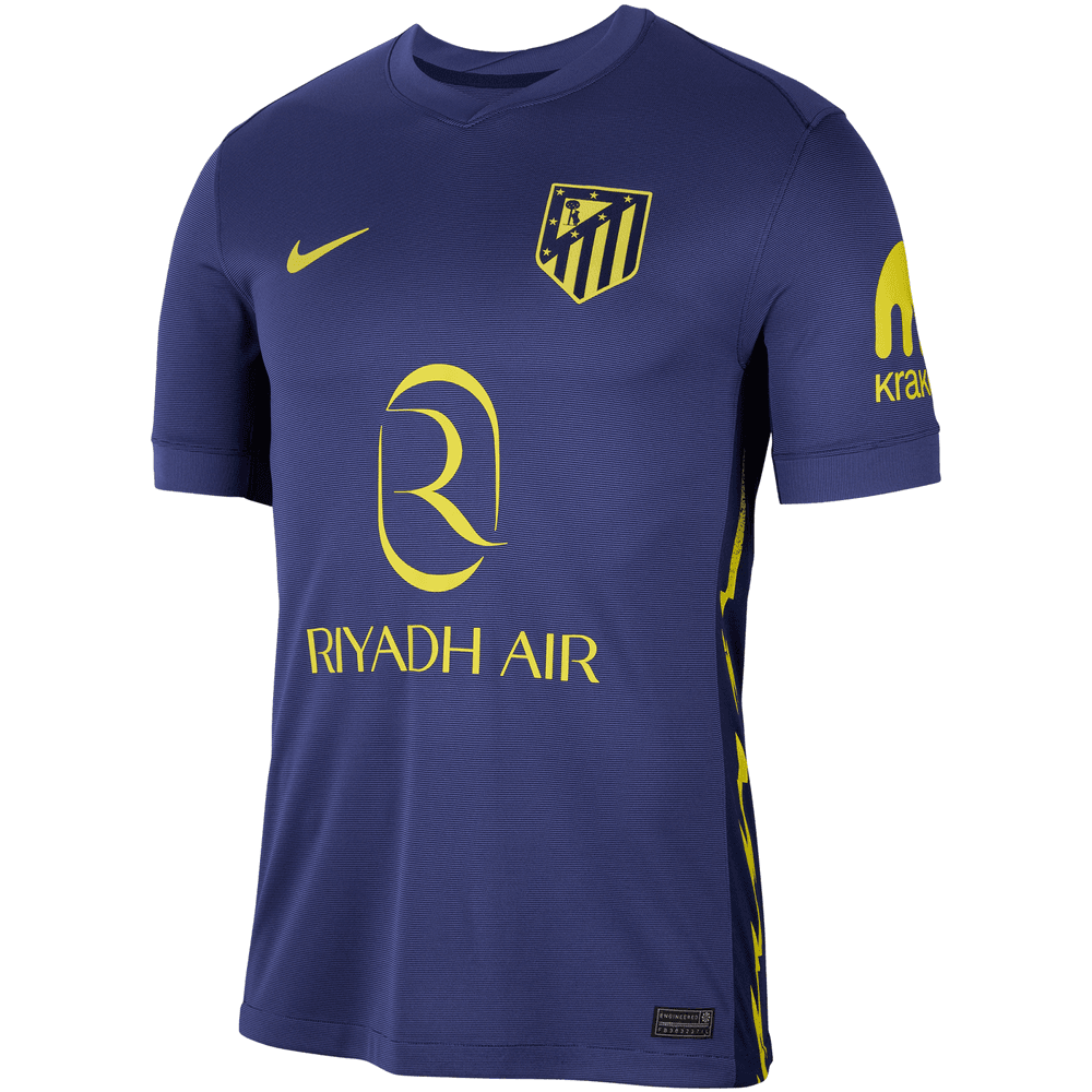 Nike Atletico Madrid 2025 - 26 Away Jersey - Binary Blue/Dark Purple Dust/Vibrant Yellow