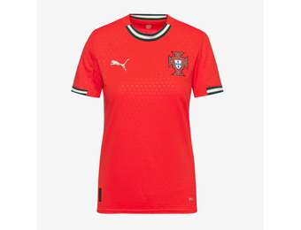 Puma Portugal 2025 Womens Home Jersey - Sport Red/Sugared Almond