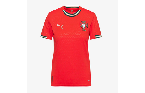 Puma Portugal 2025 Womens Home Jersey - Sport Red/Sugared Almond