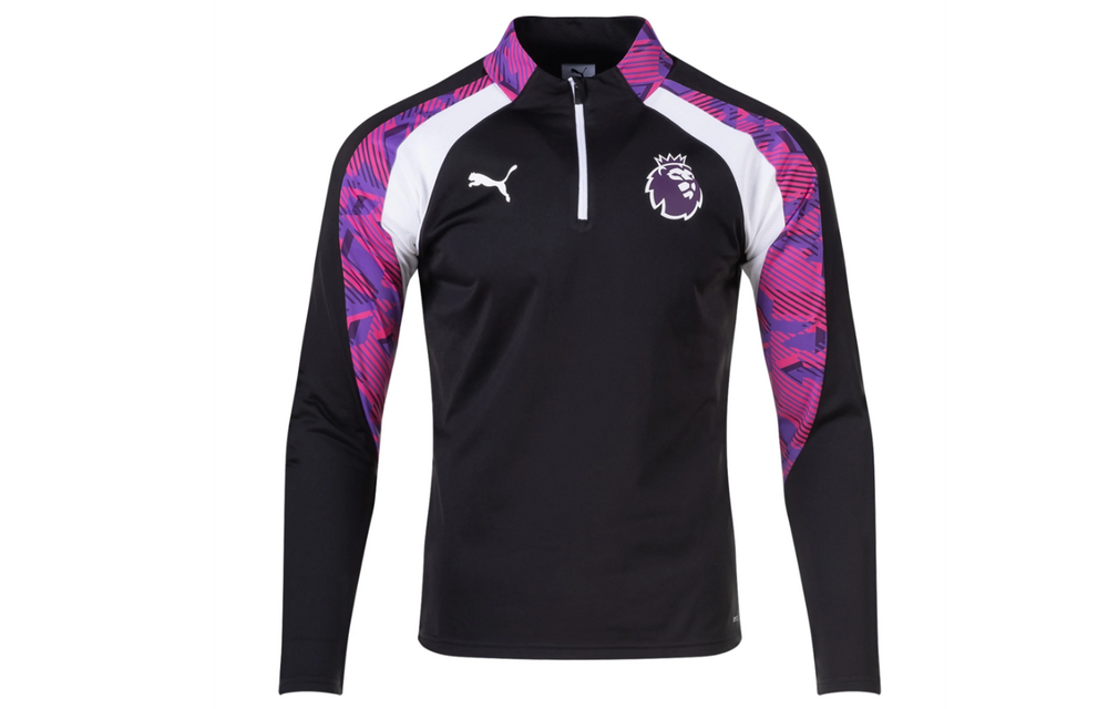 Puma Youth Premier League Brilliance Training Top - Black/White/Purple