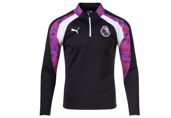 Puma Youth Premier League Brilliance Training Top - Black/White/Purple