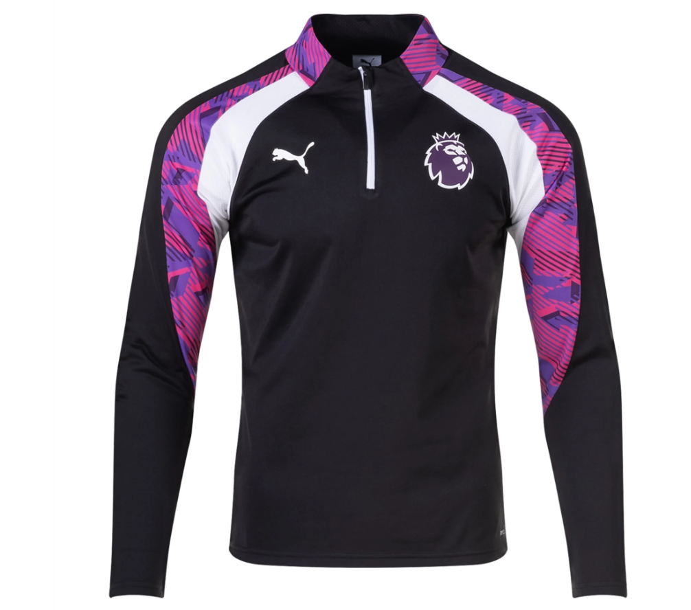 Puma Youth Premier League Brilliance Training Top - Black/White/Purple