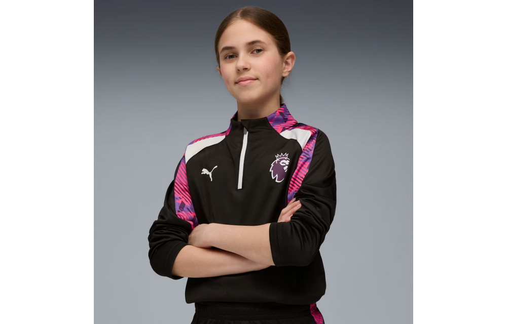 Puma Youth Premier League Brilliance Training Top - Black/White/Purple