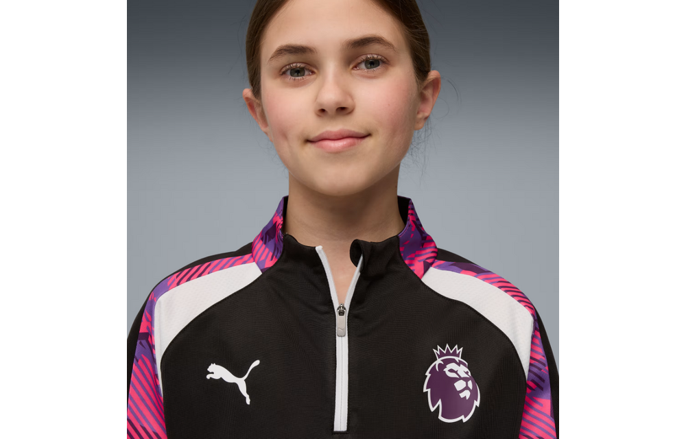 Puma Youth Premier League Brilliance Training Top - Black/White/Purple