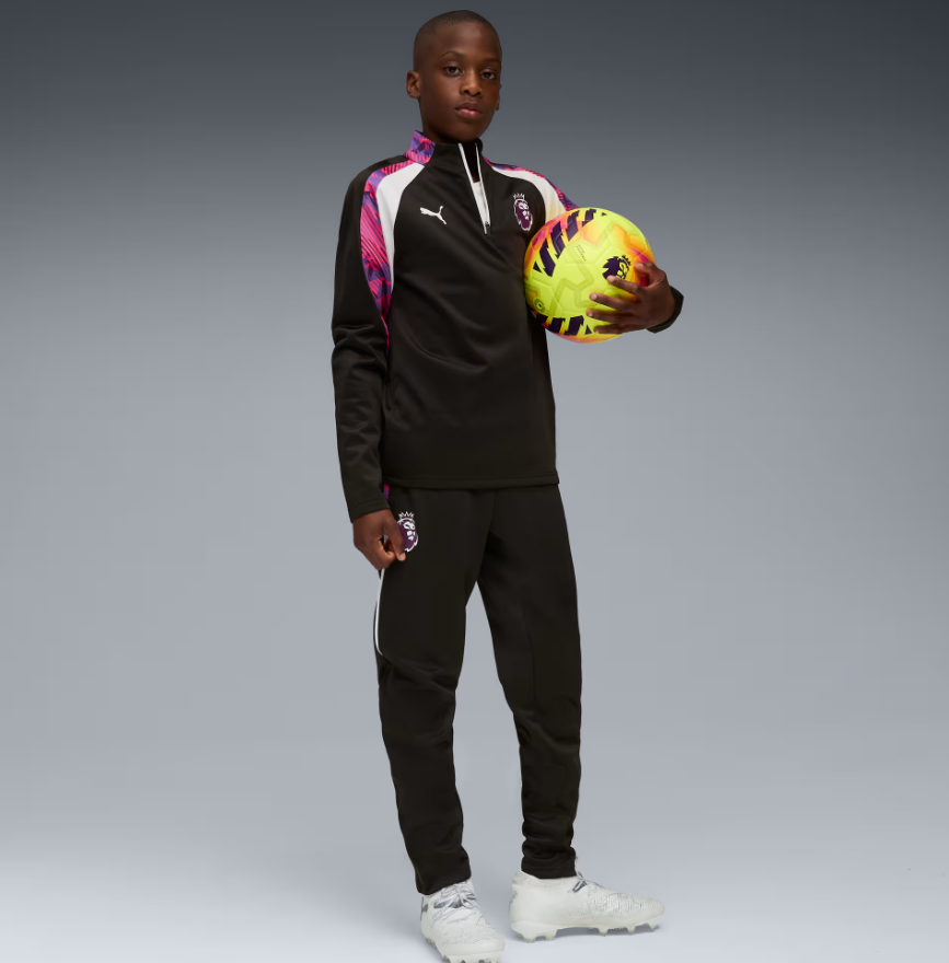 Puma Youth Premier League Brilliance Training Top - Black/White/Purple