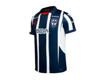 Puma Monterrey 2024 - 25 Youth Home Jersey - Navy Blue/White