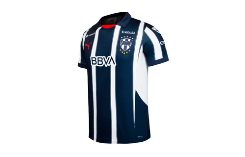 Puma Monterrey 2024 - 25 Youth Home Jersey - Navy Blue/White