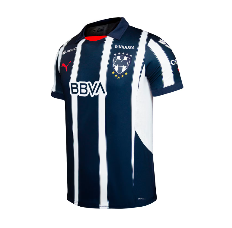 Puma Monterrey 2024 - 25 Youth Home Jersey - Navy Blue/White