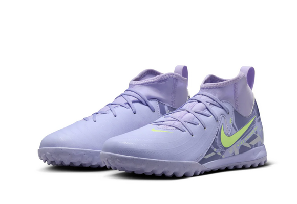 Nike Jr Phantom Luna II Academy United Pack DF TF Turf Shoes - Purple Agate/Barely Volt