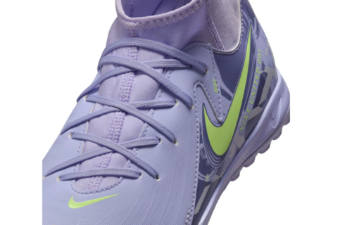 Nike Jr Phantom Luna II Academy United Pack DF TF Turf Shoes - Purple Agate/Barely Volt