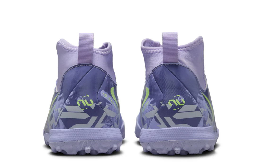 Nike Jr Phantom Luna II Academy United Pack DF TF Turf Shoes - Purple Agate/Barely Volt