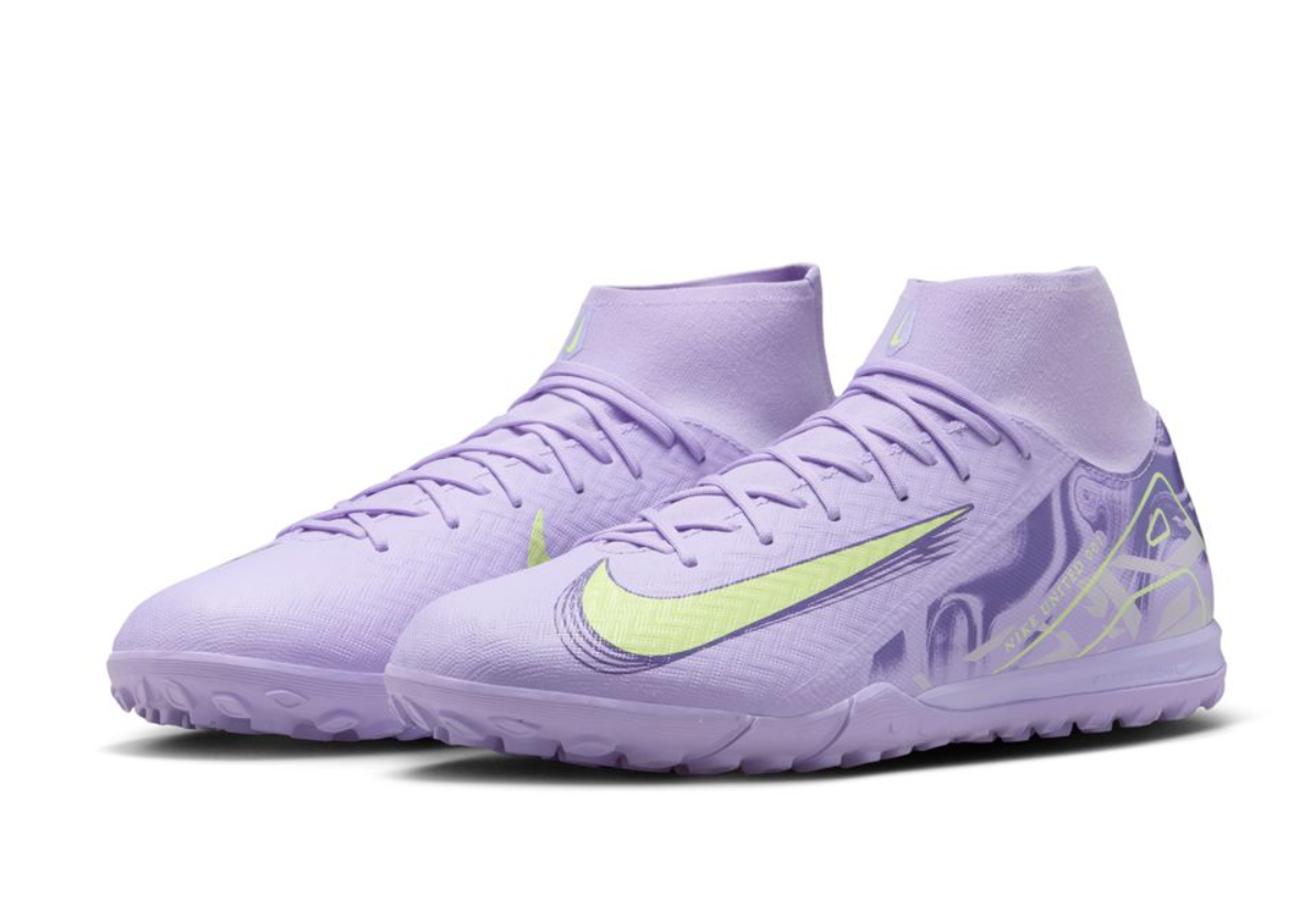 Nike Mercurial Superfly 10 Academy TF Turf Shoes United Pack - Purple Agate/Barely Volt
