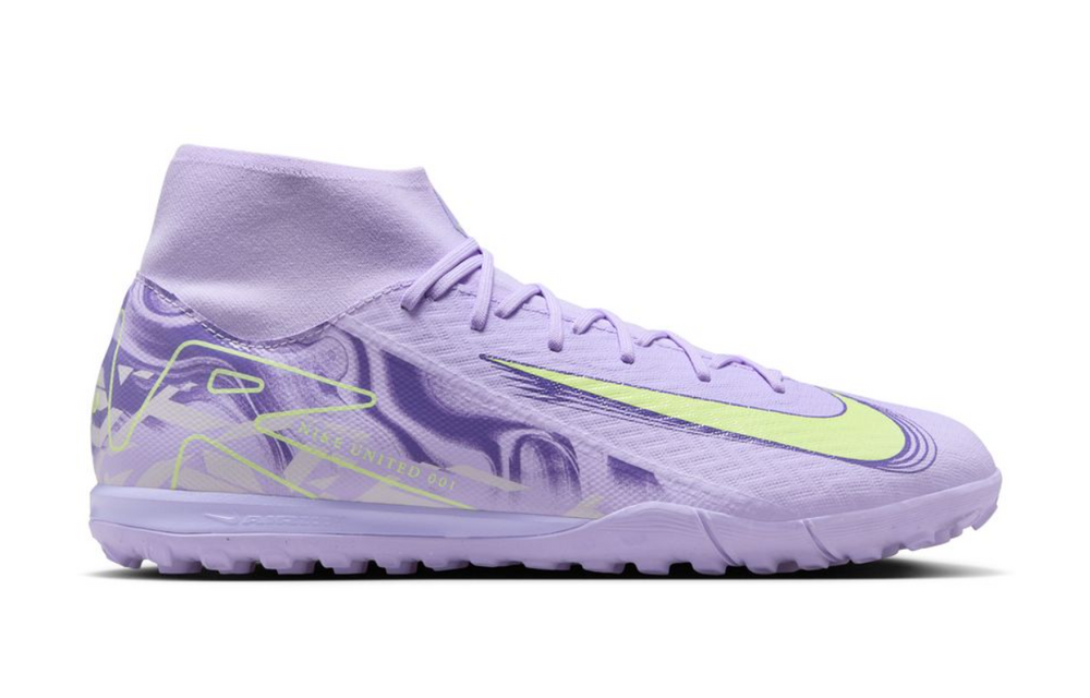 Nike Mercurial Superfly 10 Academy TF Turf Shoes United Pack - Purple Agate/Barely Volt