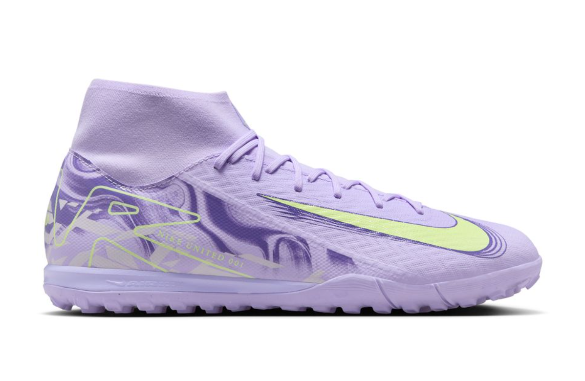 Nike Mercurial Superfly 10 Academy TF Turf Shoes United Pack - Purple Agate/Barely Volt
