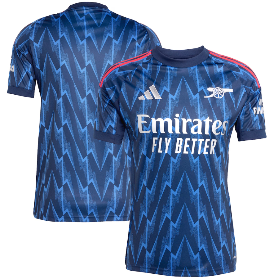 adidas Arsenal 2025 - 26 Youth Away Jersey - Night Indigo/Grey