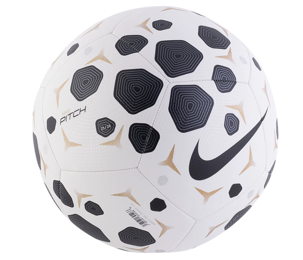 Nike 2025 -26 Pitch Training Ball - White/Black/Gold
