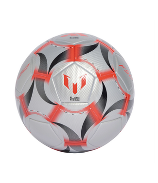 adidas adidas F50 Messi 2025 - 26 Prestig10 League Soccer Ball - Silver Metallic/Lucid Red/Black