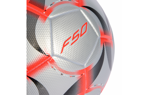 adidas F50 Messi 2025 - 26 Prestig10 League Soccer Ball - Silver Metallic/Lucid Red/Black