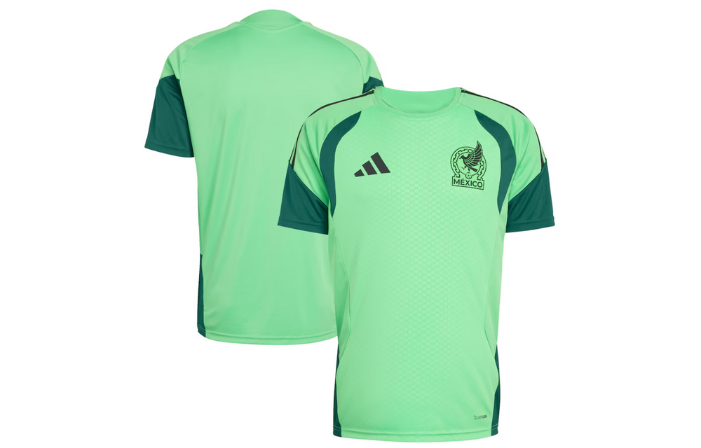 adidas Mexico World Cup 2026 WC Tiro Pre Match Training Jersey - Semi Flash Green