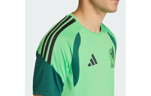 adidas Mexico World Cup 2026 WC Tiro Pre Match Training Jersey - Semi Flash Green