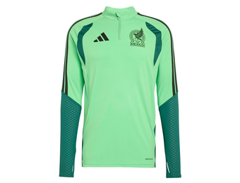 adidas Mexico World Cup 2026 Long Sleeve Tiro Training Top - Semi Flash Green