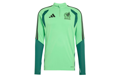 adidas Mexico World Cup 2026 Long Sleeve Tiro Training Top - Semi Flash Green