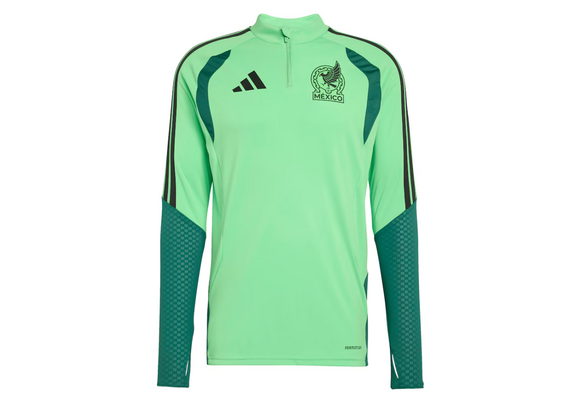 adidas Mexico World Cup 2026 Long Sleeve Tiro Training Top - Semi Flash Green