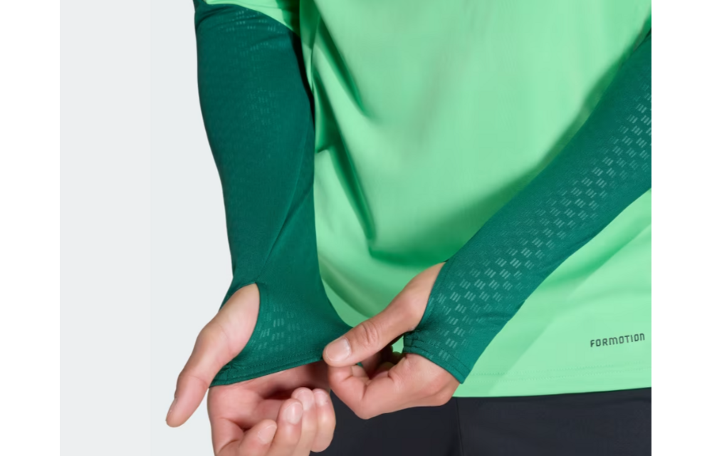 adidas Mexico World Cup 2026 Long Sleeve Tiro Training Top - Semi Flash Green