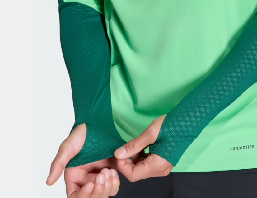 adidas Mexico World Cup 2026 Long Sleeve Tiro Training Top - Semi Flash Green