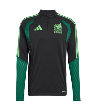 adidas adidas Mexico World Cup 2026 Long Sleeve Tiro Training Top - Black/Green