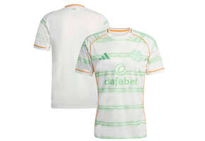 adidas Celtic 2025 - 26 Third Jersey - Off White/Tint Green/Orange
