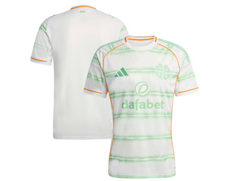 adidas Celtic 2025 - 26 Third Jersey - Off White/Tint Green/Orange
