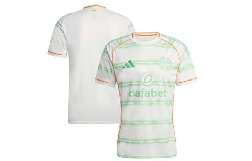 adidas Celtic 2025 - 26 Third Jersey - Off White/Tint Green/Orange