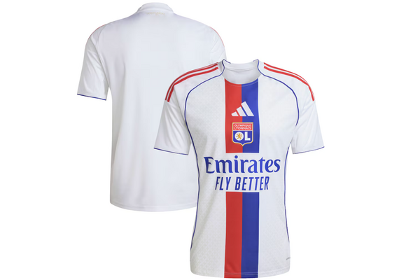 adidas Olympique Lyon 2025 - 26 Home Soccer Jersey - White
