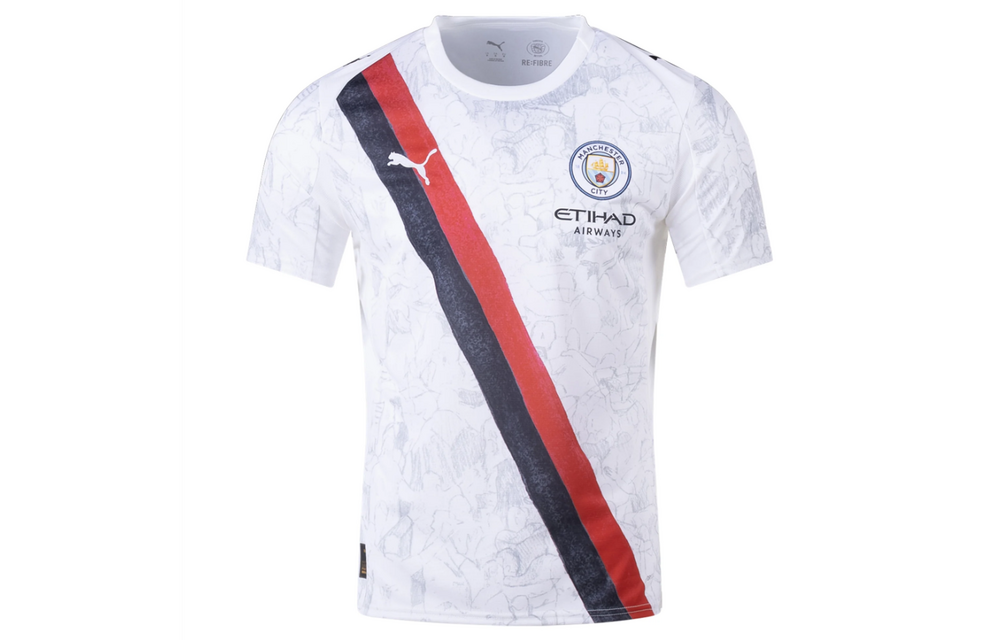 Puma Manchester City x KidSuper 2025 -26 Club World Cup Jersey - White/Black?red