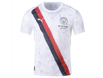 Puma Manchester City x KidSuper 2025 -26 Club World Cup Jersey - White/Black?red