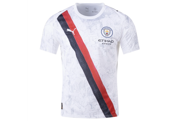 Puma Manchester City x KidSuper 2025 -26 Club World Cup Jersey - White/Black?red