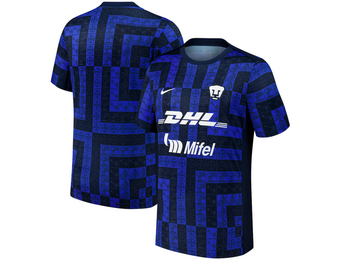 Nike Pumas UNAM 2025 - 26 Academy Pro Prematch Training Jersey - Obsidian/White