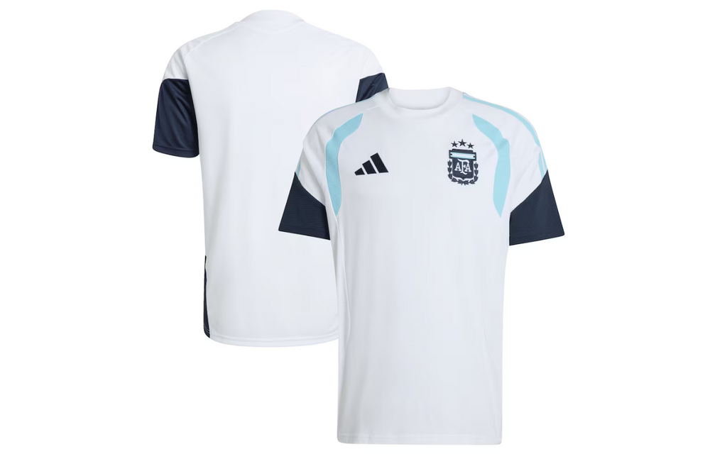 adidas Argentina World Cup 2026 WC Tiro Pre Match Training Jersey - White/Sky Blue