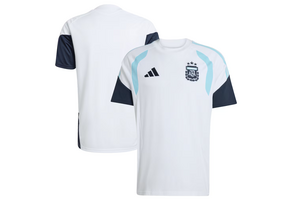 adidas Argentina World Cup 2026 WC Tiro Pre Match Training Jersey - White/Sky Blue