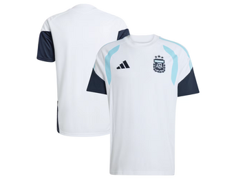 adidas Argentina World Cup 2026 WC Tiro Pre Match Training Jersey - White/Sky Blue