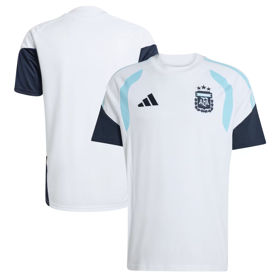 adidas Argentina World Cup 2026 WC Tiro Pre Match Training Jersey - White/Sky Blue