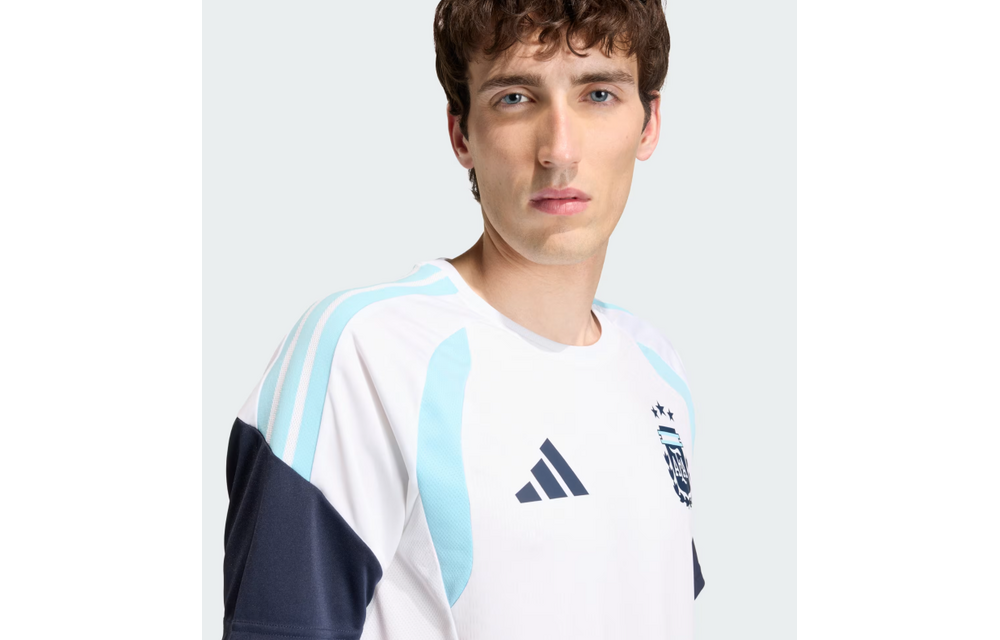 adidas Argentina World Cup 2026 WC Tiro Pre Match Training Jersey - White/Sky Blue