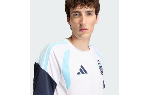 adidas Argentina World Cup 2026 WC Tiro Pre Match Training Jersey - White/Sky Blue