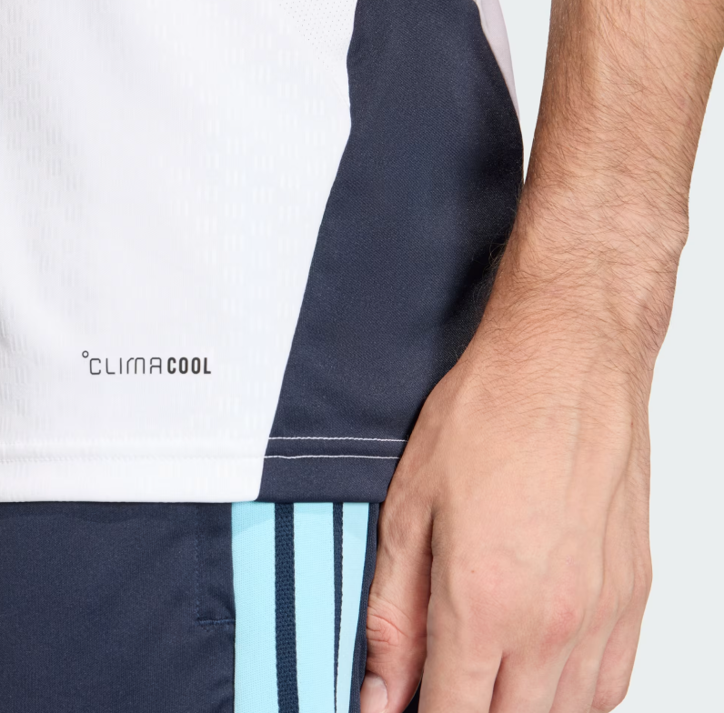adidas Argentina World Cup 2026 WC Tiro Pre Match Training Jersey - White/Sky Blue