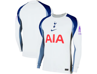 Nike Tottenham Hotspur 2025- 26 Long Sleeve Home Jersey - White/Light Iron Ore/Binary Blue