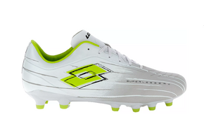 Lotto Solista 700 IX FG / MG Soccer Shoes - White/Lime Green