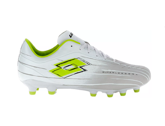 Lotto Solista 700 IX FG / MG Soccer Shoes - White/Lime Green